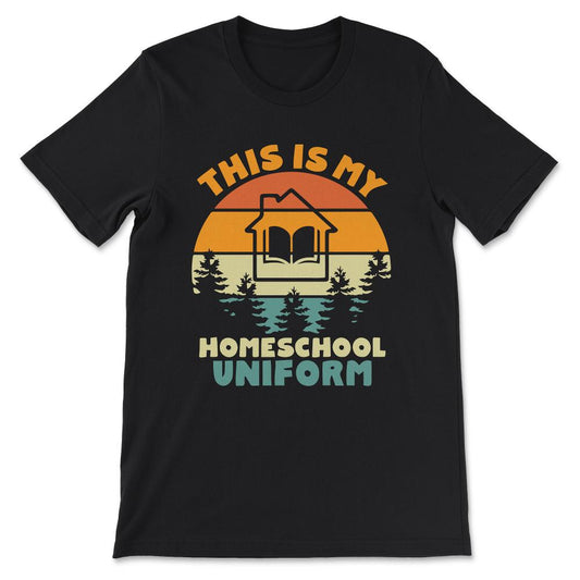 I Love Homeschooling Homeschool Home school Mom Dad Boy Girl Gift Tee - Black