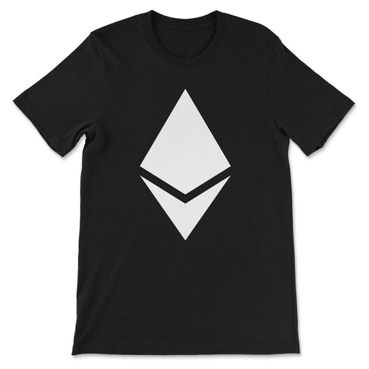 Ethereum Logo ETH Coin Crypto Bitcoin Trader Miner Gift Gift Tee - - Black