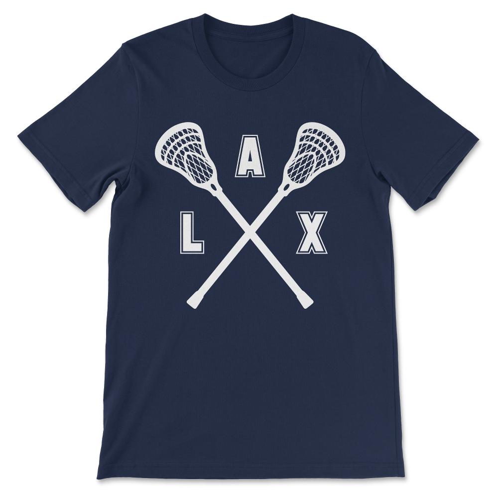 LAX Player Lacrosse Laxing Vintage Love Lacrosse Bro Gift Tee - - Navy