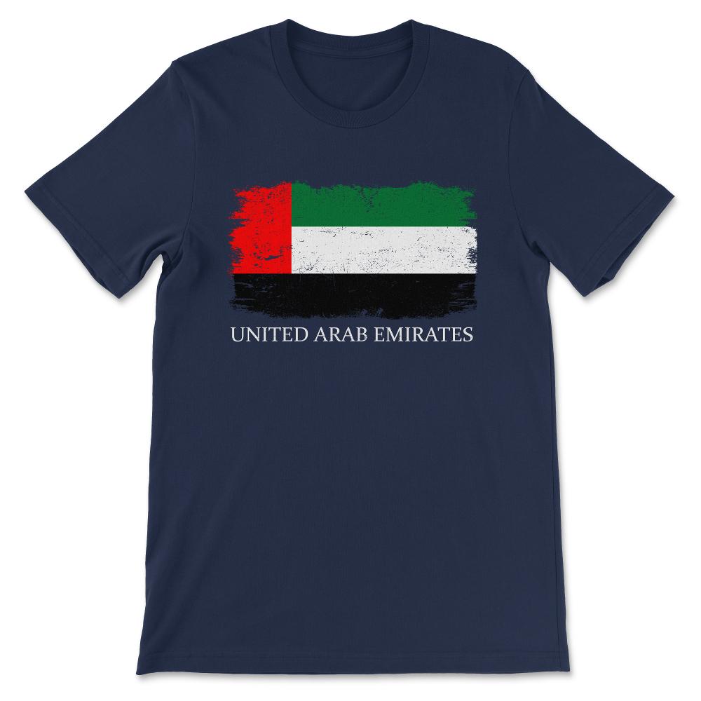 United Arab Emirates Country Flag United Arab Emirates Team Gift Tee - Navy