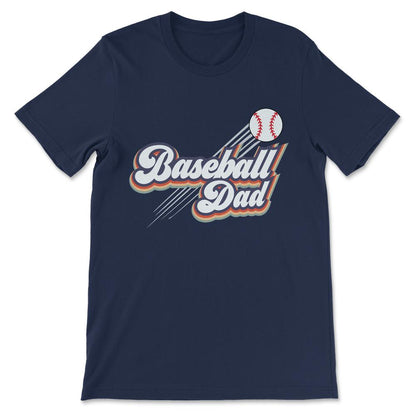 Baseball Dad Baseball Father Baseball Parents Player Coach Gift Tee - - Navy