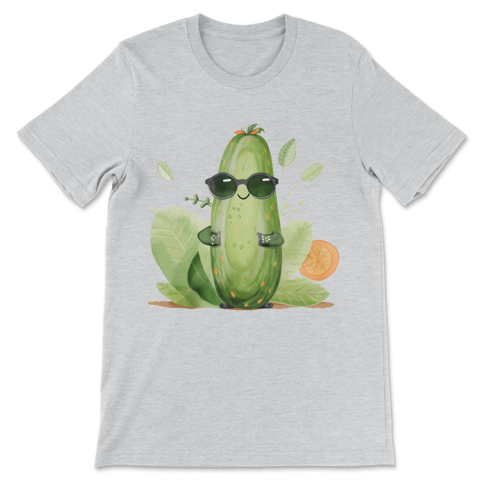 Done - Cool As Cucumber Sunglasses Funny Vegetable Lover Pickle Fun - Ash