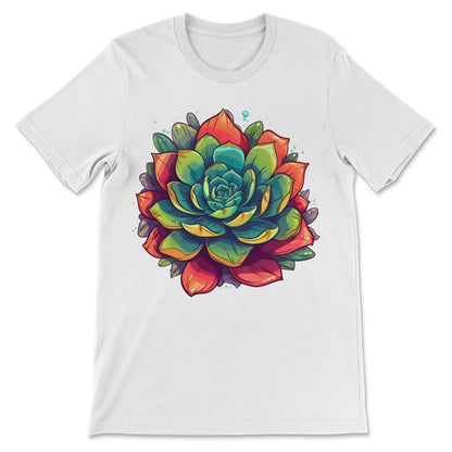 Cactus Blooming Cacti Succulent Lover Wildflower Flower Cute Gift Tee - White