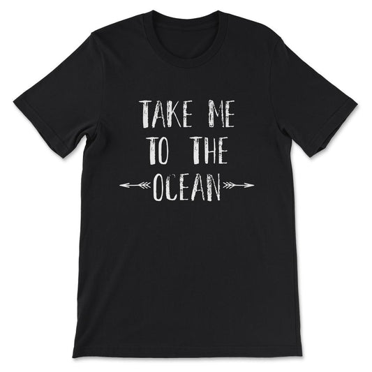 Missing Beach in Summer Take Me To The Ocean Surfing Hawaii Gift Tee - Black