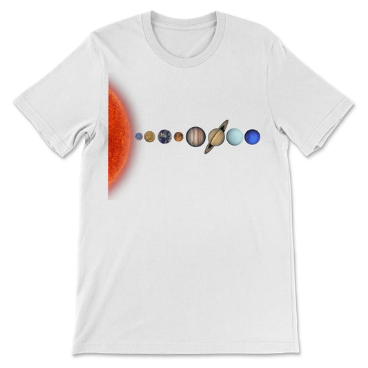 Solar System Sun Earth And Planetary System Planets Gift Gift Tee - - White