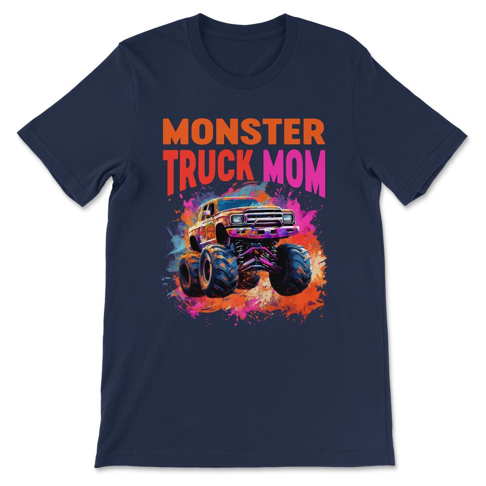 Done - Monster Truck Big Retro Race Dad Trucker Lover Jam Vintage - Navy