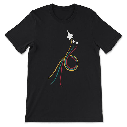 fighter jet v2 Gift Tee - Unisex T-Shirt - Black