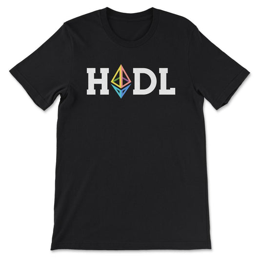 Ethereum Hodl Logo ETH Coin Freedom Crypto Bitcoin Trader Miner Gift - Black