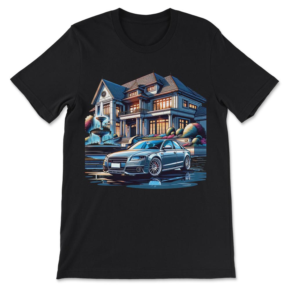 Luxury Car Racer Sport Lover Supercar Turbo Racing Fast Cool Gift Tee - Black