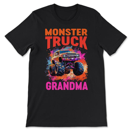 Done - Monster Truck Big Retro Race Dad Trucker Lover Jam Vintage - Black