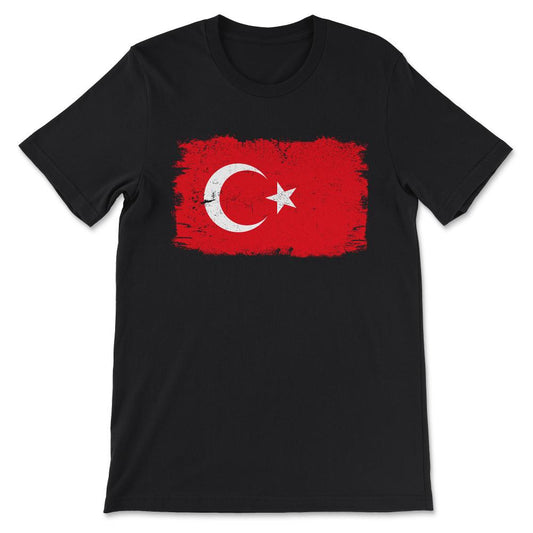 Turkey Country Flag Turkey Country Tourist Turkey Team Gift Tee - - Black