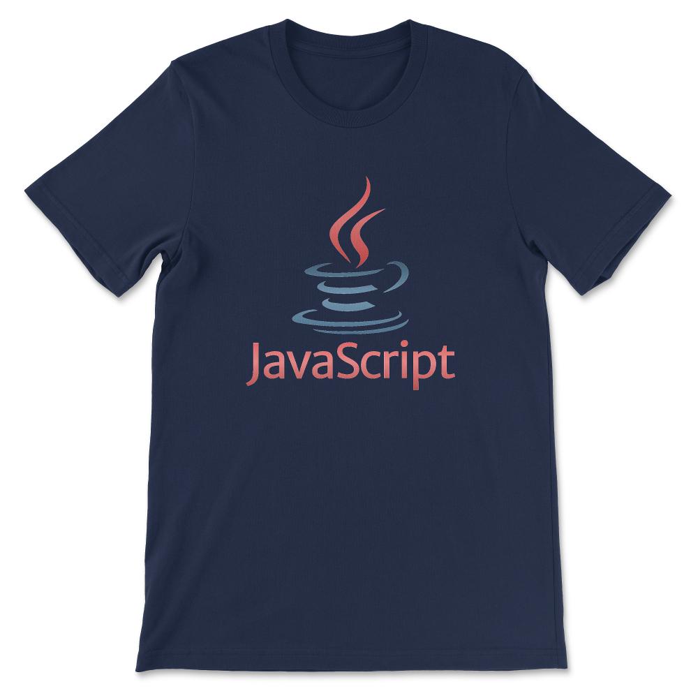 Javascript Java Parody Shirt Gift Tee - Unisex T-Shirt - Navy