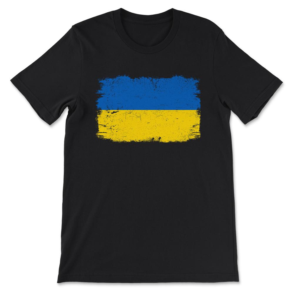 Ukraine Country Flag Ukraine Tourist Ukraine Country Tourist Gift Tee - Black