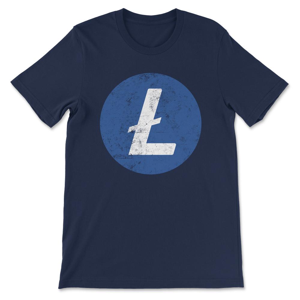 Litecoin LTC Shirt 3 Gift Tee - Unisex T-Shirt - Navy