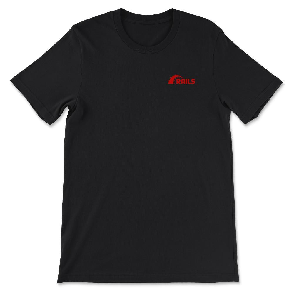 rails pocket Gift Tee - Unisex T-Shirt - Black