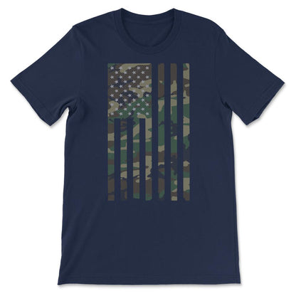 America USA Flag America Tourist American Team Flag Gift Tee - Unisex - Navy