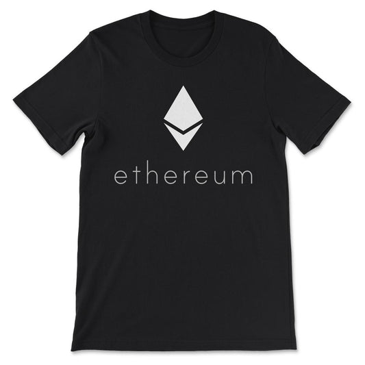 Ethereum Logo ETH Coin Crypto Bitcoin Trader Miner Gift Gift Tee - - Black