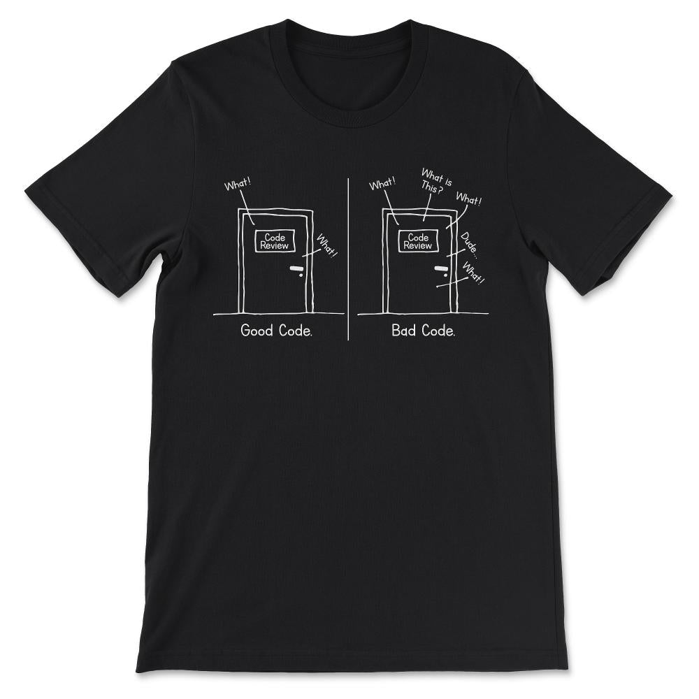 Code Review Software Engineer Coder Funny Programming Gift Tee - - Black