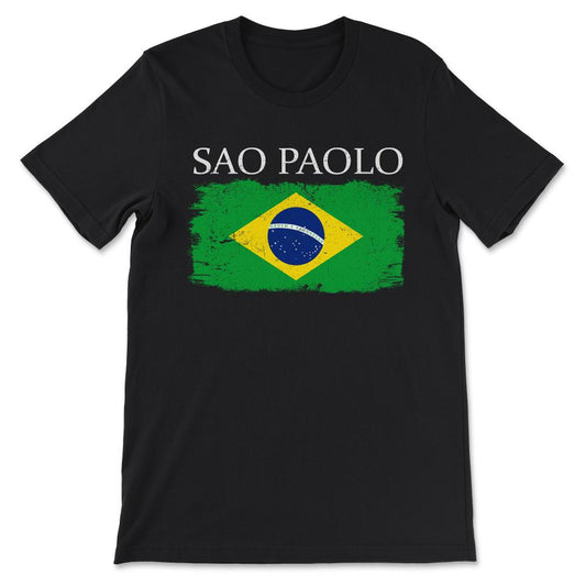 Sao Paolo Brazil Sao Paolo Tourist Brazil Flag Sao Paolo Citizen Gift - Black