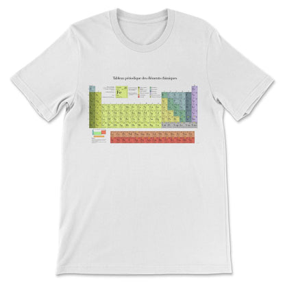 Periodic Table French Shirt 1 Gift Tee - Unisex T-Shirt - White