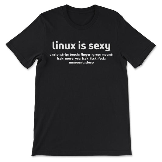 Linux Funny Commands Fsck Unmount Linux Users Bash Shell product Gift - Black