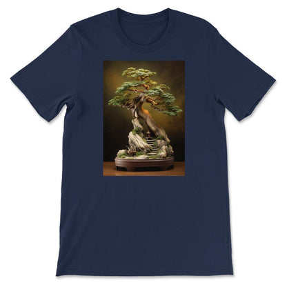 Bonsai tree Gift Tee - Unisex T-Shirt - Navy