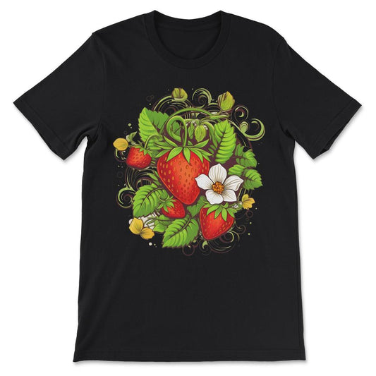 Done - Strawberry Fruit Berry Festival Fruitarian Farm Cute Picking - Black