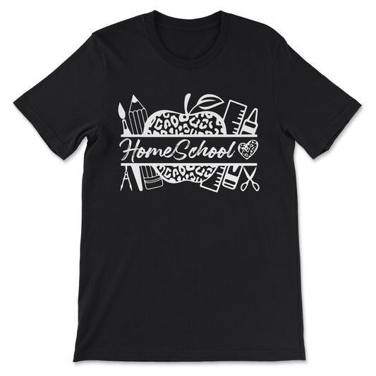 I Love Homeschooling Homeschool Home school Mom Dad Boy Girl Gift Tee - Black