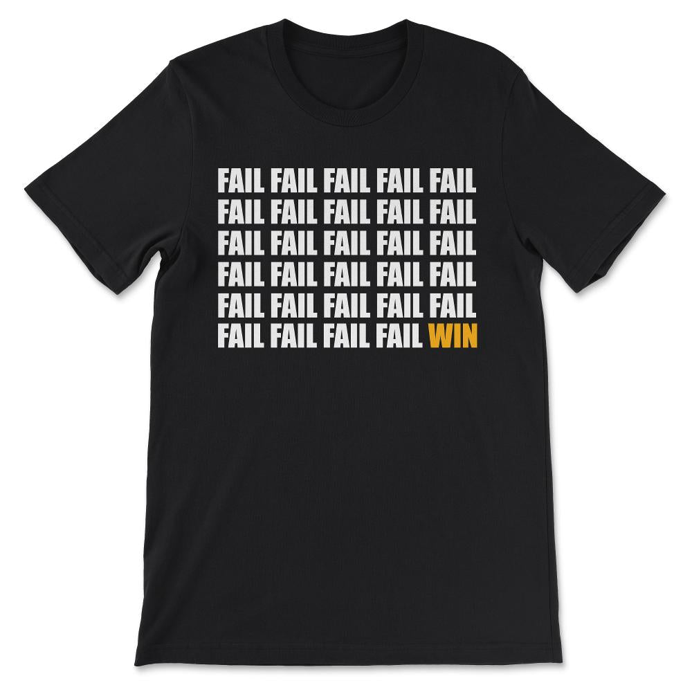 Failure Process Winning Process Winning Mindset Winning Goals Gift - Black