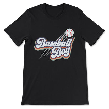 Baseball Boy Baseball Man Baseball Player Baseball Guy Gift Tee - - Black