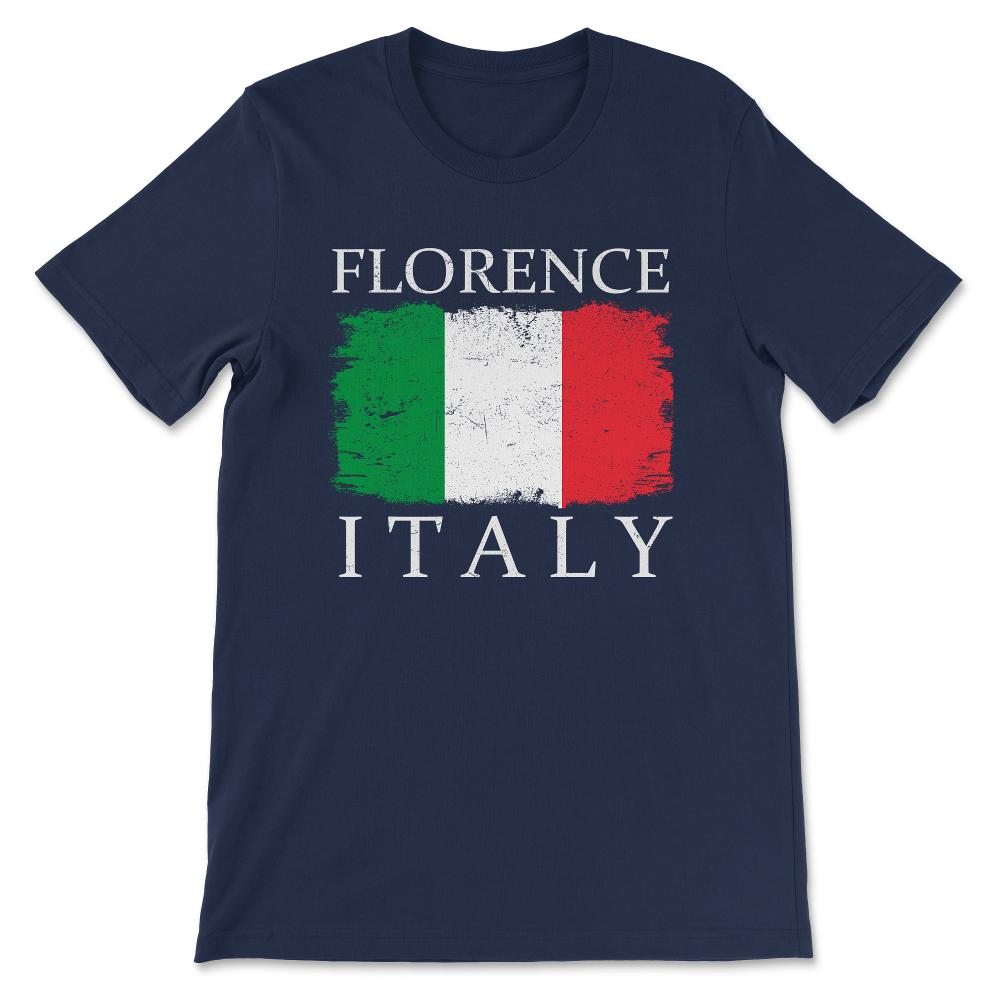 Florence Italy Florence Flag Florence Tourist Florence Color Gift Tee - Navy