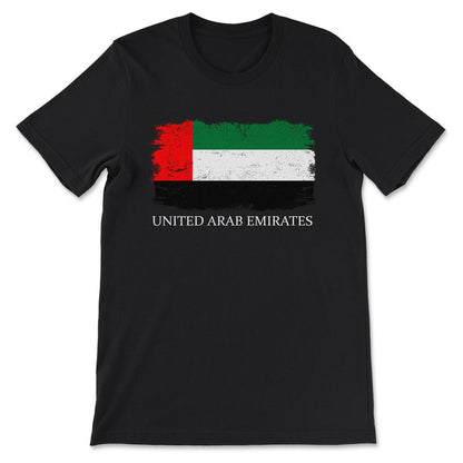 United Arab Emirates Country Flag United Arab Emirates Team Gift Tee - Black