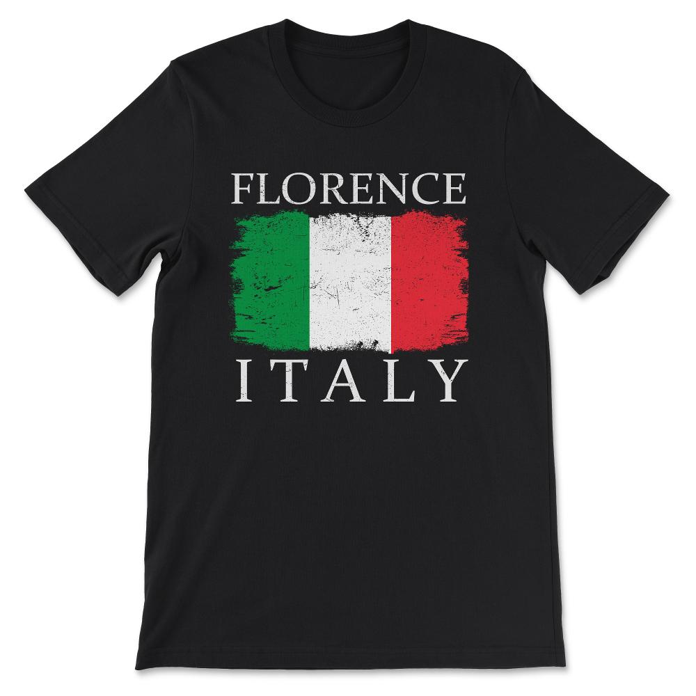Florence Italy Florence Flag Florence Tourist Florence Color Gift Tee - Black