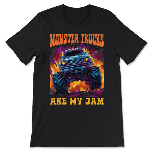 Done - Monster Truck Big Retro Race Dad Trucker Lover Jam Vintage - Black