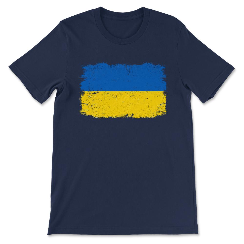 Ukraine Country Flag Ukraine Tourist Ukraine Country Tourist Gift Tee - Navy