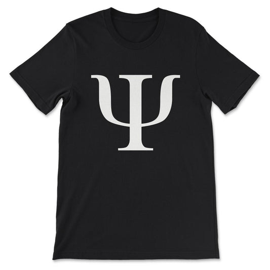 Psychology Logo Psychologist Student Teacher Researcher Gift Gift Tee - Black