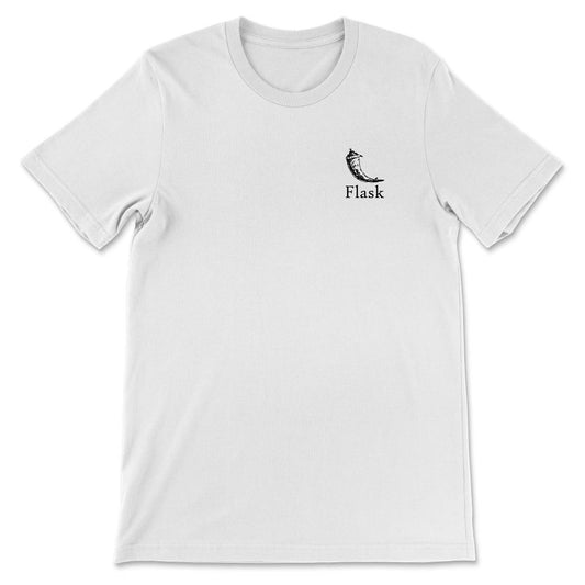 Flask logo pockeyt Gift Tee - Unisex T-Shirt - White