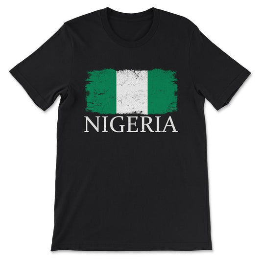 Nigeria Country Flag Nigeria Country Tourist Nigeria Team Gift Tee - - Black