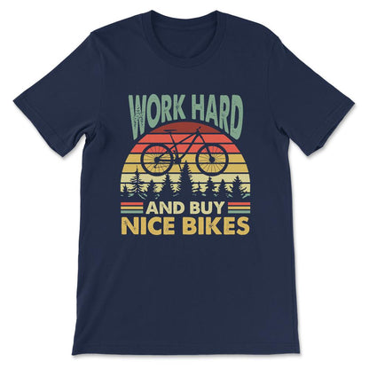 Cyclist Quote Cycling Sunset Cycling Quote Biker Quote Gift Tee - - Navy