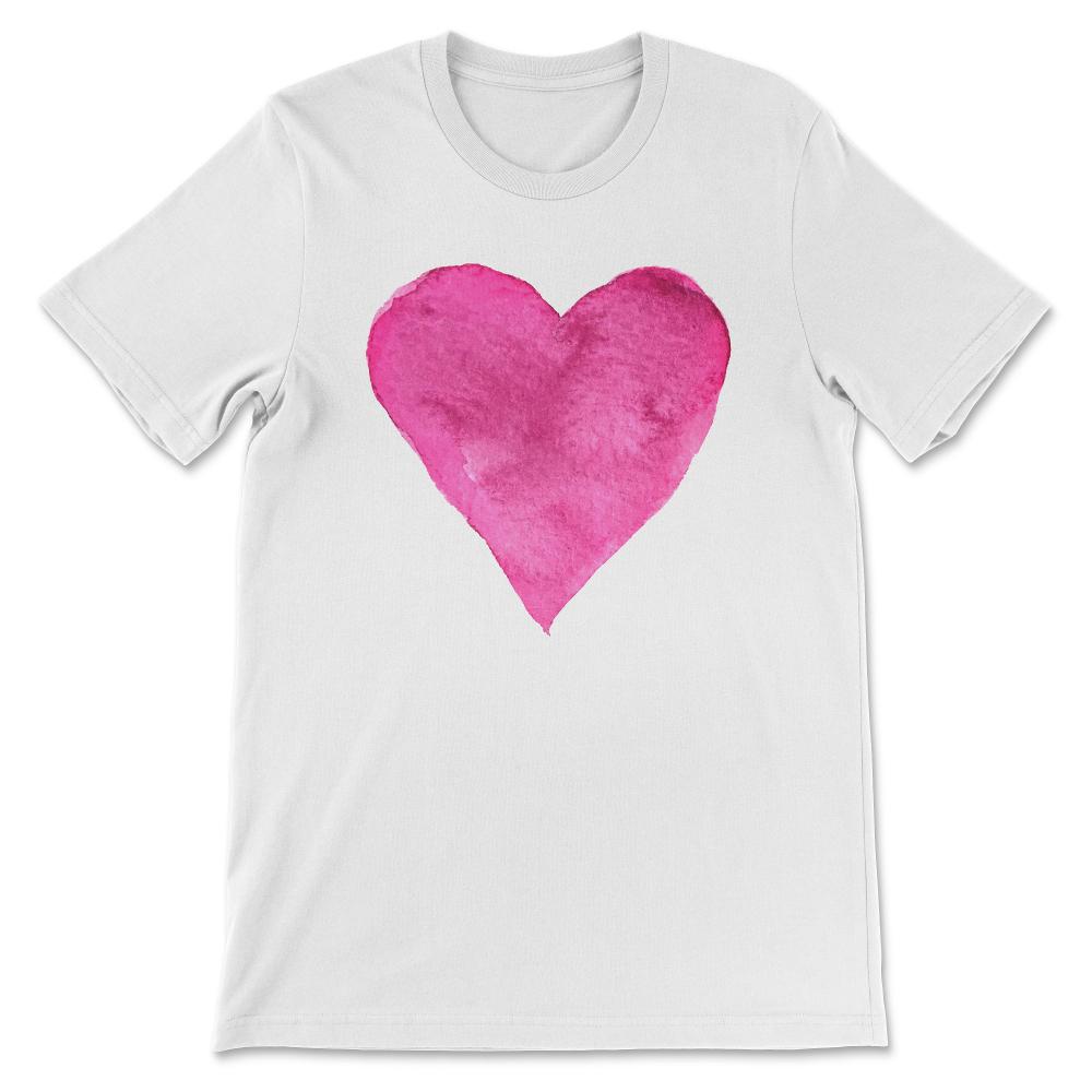 Red and Pink Heart design for women and girls Gift Tee - Unisex - White