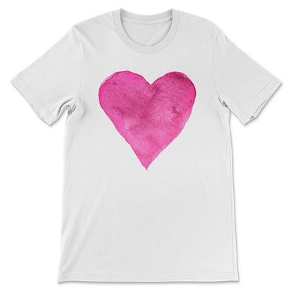 Red and Pink Heart design for women and girls Gift Tee - Unisex - White