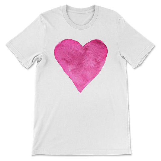 Red and Pink Heart design for women and girls Gift Tee - Unisex - White