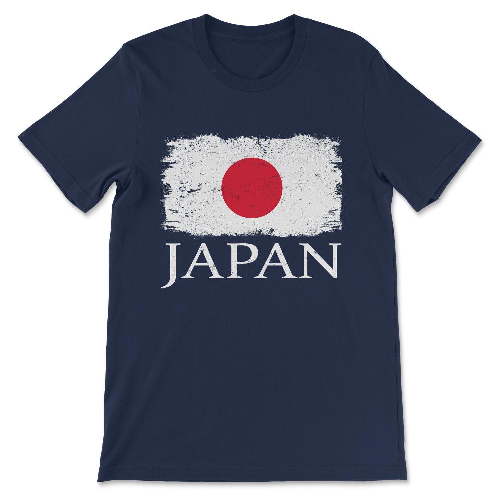 Japan Country Flag Japan Tourist Japan Country Team Gift Tee - Unisex - Navy