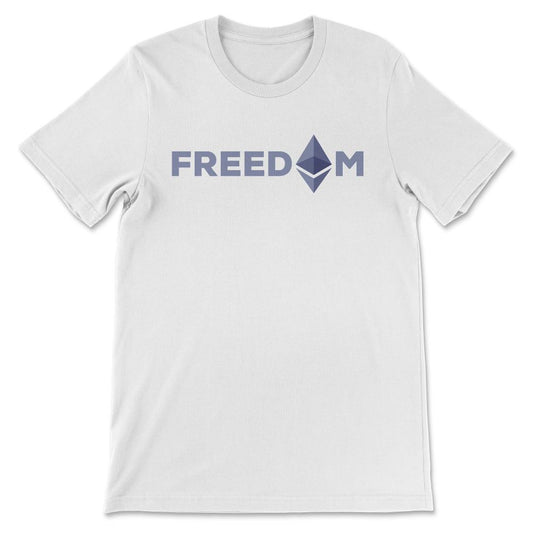 Ethereum Logo ETH Coin Freedom Crypto Bitcoin Trader Miner Gift Gift - White