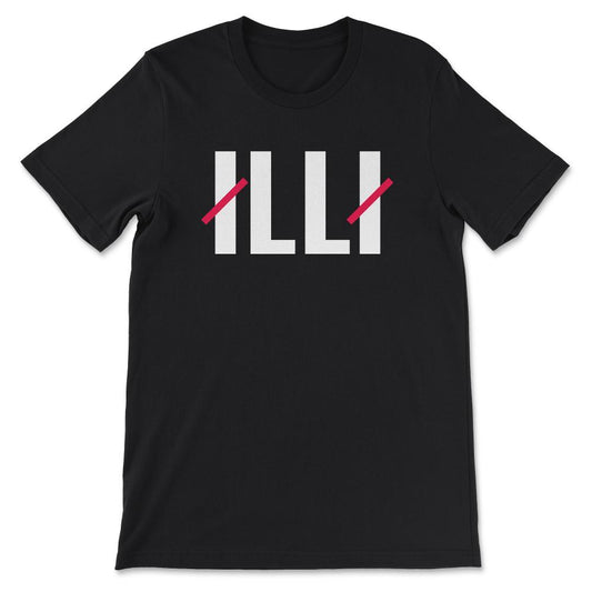 Illinois Illi no eyes white Gift Tee - Unisex T-Shirt - Black