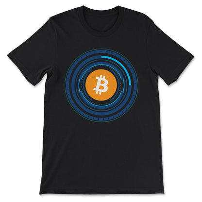 Bitcoin BTC Coin Crypto Trader Hodl Moon Future Freedom Gift Gift Tee - Black