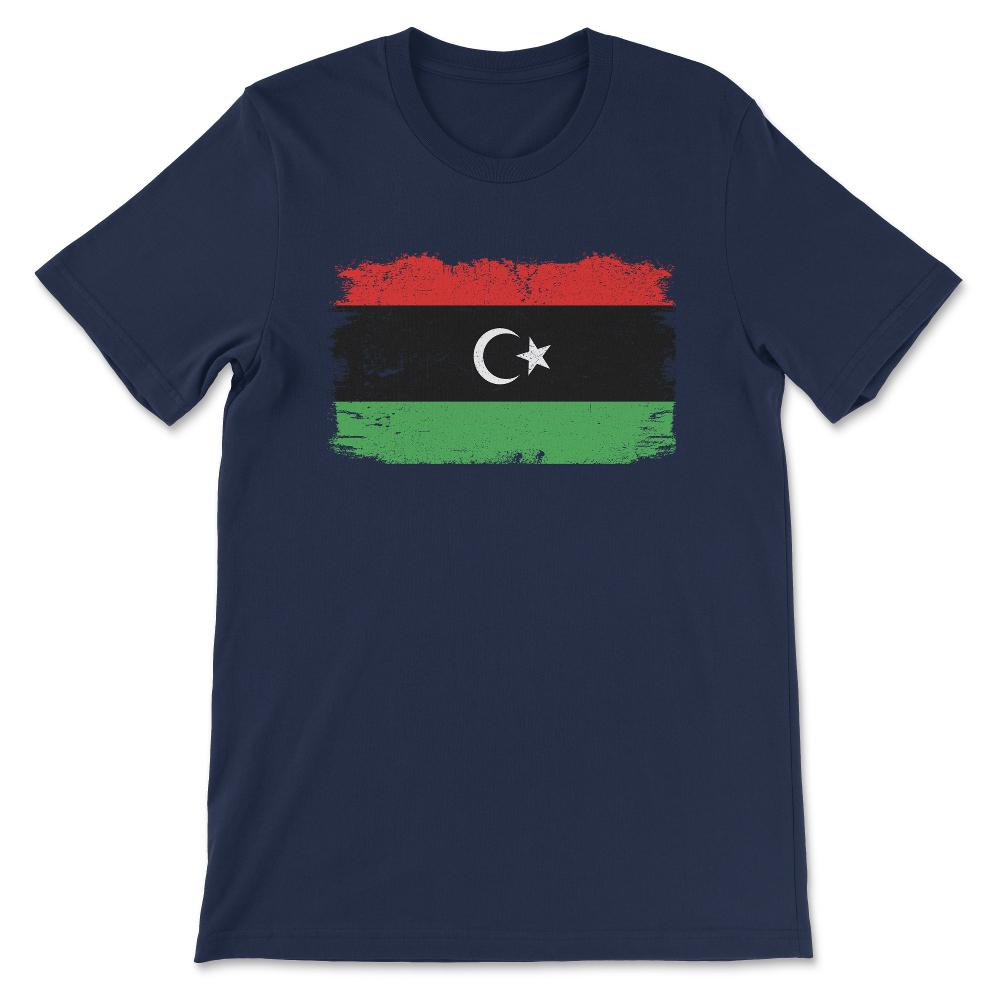 Libya Country Flag Libya Tourist Libya Country Team Gift Tee - Unisex - Navy