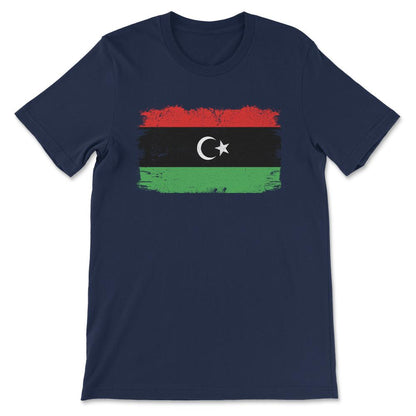 Libya Country Flag Libya Tourist Libya Country Team Gift Tee - Unisex - Navy