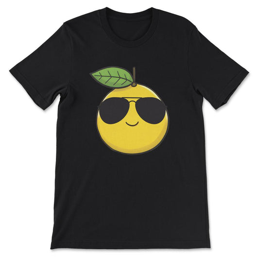 Lemon Funny Cute Lemon Summer Citrus Fruit Lovers Lemonade Gift Tee - - Black