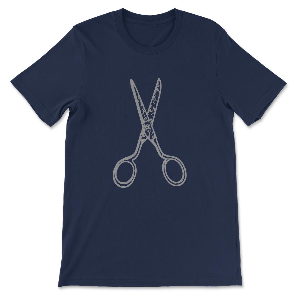 Barber - Funny Barber Hairdresser Hairstylist Joke Humor Gift Tee - - Navy